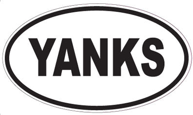 YANKS - Oval Sticker