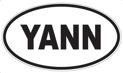 YANN - Oval Sticker