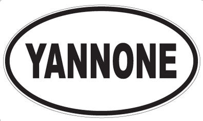 YANNONE - Oval Sticker