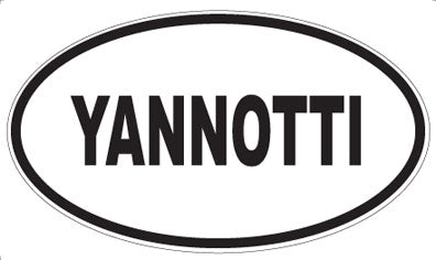 YANNOTTI - Oval Sticker