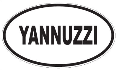 YANNUZZI - Oval Sticker