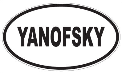 YANOFSKY - Oval Magnet