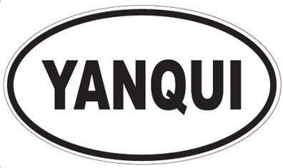 YANQUI - Oval Sticker