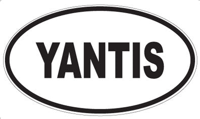 YANTIS - Oval Sticker
