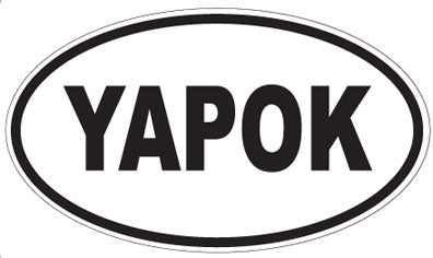 YAPOK - Oval Sticker
