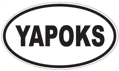 YAPOKS - Oval Sticker