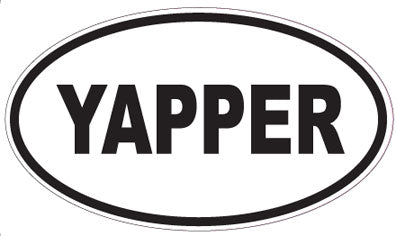 YAPPER - Oval Sticker