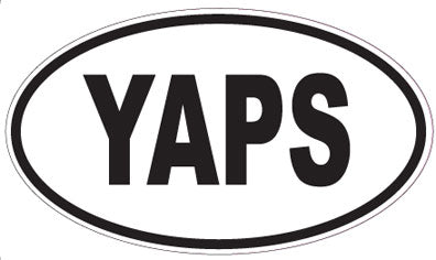 YAPS - Oval Sticker