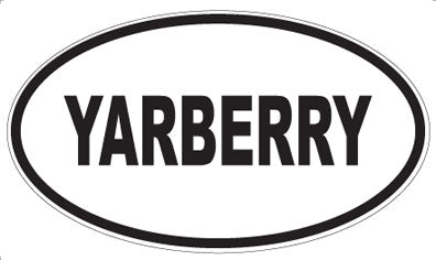 YARBERRY - Oval Sticker