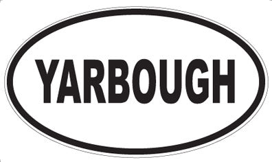 YARBOUGH - Oval Sticker