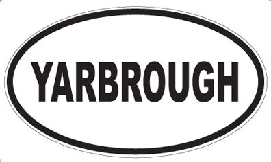 YARBROUGH - Oval Magnet