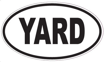 YARD - Oval Sticker