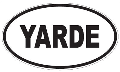 YARDE - Oval Magnet