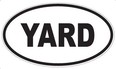 YARD - Oval Magnet