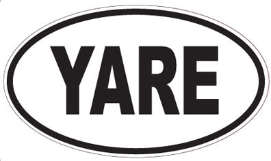 YARE - Oval Sticker