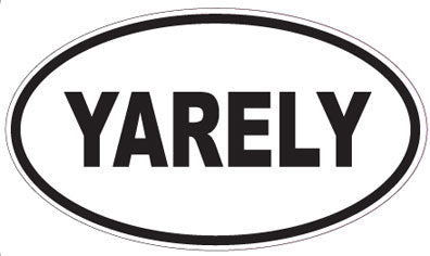 YARELY - Oval Sticker