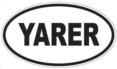 YARER - Oval Sticker