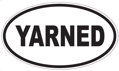 YARNED - Oval Sticker