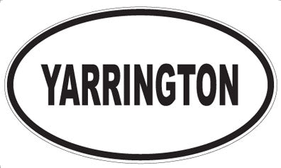 YARRINGTON - Oval Sticker