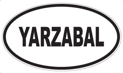 YARZABAL - Oval Sticker