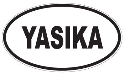 YASIKA - Oval Sticker