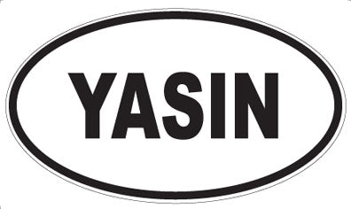 YASIN - Oval Sticker