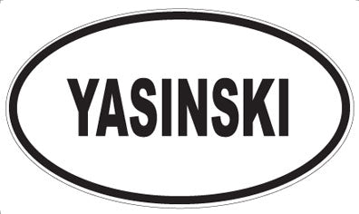 YASINSKI - Oval Magnet