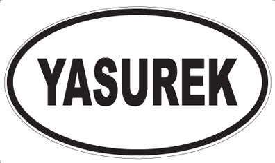 YASUREK - Oval Sticker