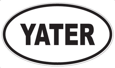 YATER - Oval Magnet