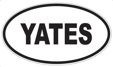 YATES - Oval Magnet