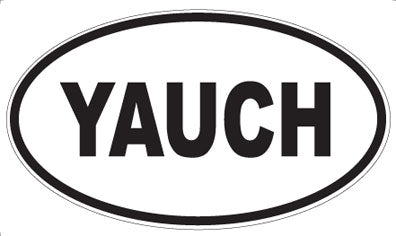 YAUCH - Oval Sticker