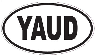 YAUD - Oval Sticker