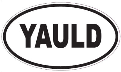 YAULD - Oval Sticker