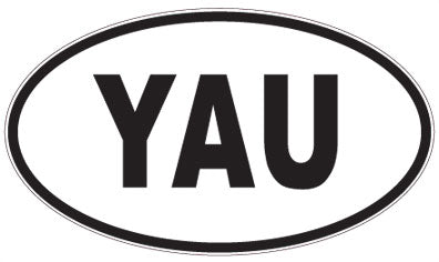 YAU - 3 Letter Initials Oval Magnet