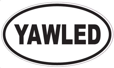 YAWLED - Oval Sticker