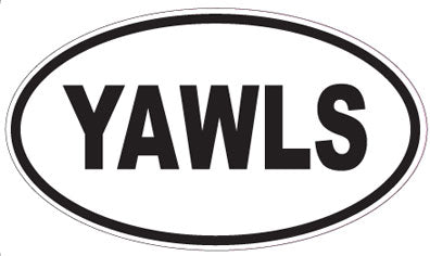 YAWLS - Oval Sticker