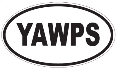 YAWPS - Oval Sticker
