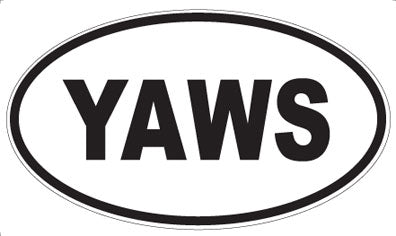 YAWS - Oval Magnet