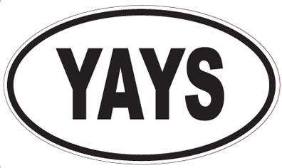 YAYS - Oval Sticker