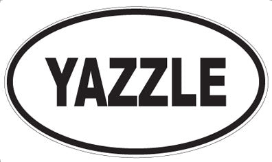 YAZZLE - Oval Sticker