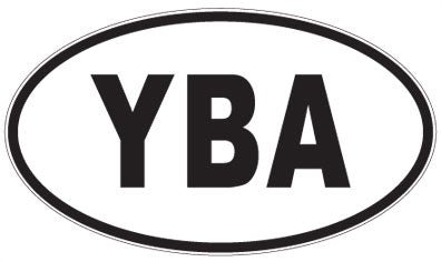 YBA - 3 Letter Initials Oval Sticker