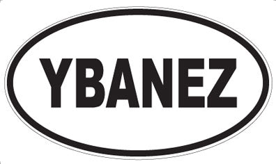 YBANEZ - Oval Sticker