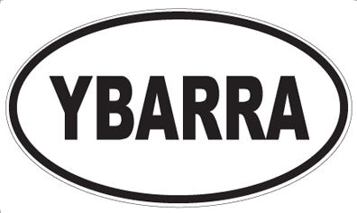 YBARRA - Oval Magnet