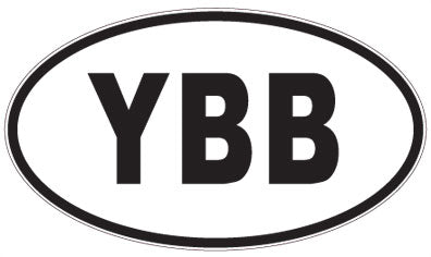 YBB - 3 Letter Initials Oval Magnet