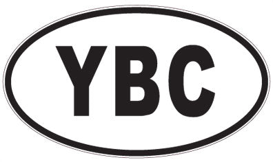 YBC - 3 Letter Initials Oval Magnet