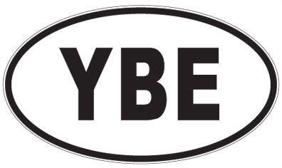 YBE - 3 Letter Initials Oval Magnet