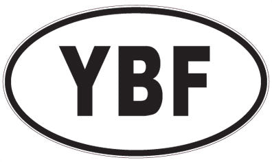 YBF - 3 Letter Initials Oval Magnet