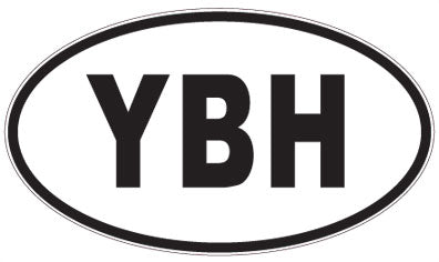 YBH - 3 Letter Initials Oval Sticker