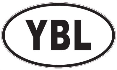 YBL - 3 Letter Initials Oval Sticker