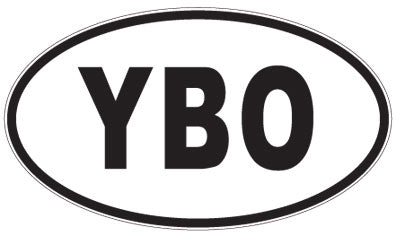 YBO - 3 Letter Initials Oval Sticker